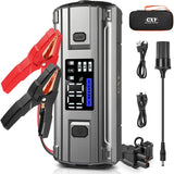 Cxy T13Plus 2000A Jump Starter Power Pack,65W in/Out Fast Charging 12V Car Jump Starter for Up to 8.5L Petrol or 6L Diesel Engines,Car Battery Booster Jump Starter with LCD Screen for Laptop Charging CXY