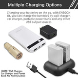 Replacement Batteries of Canon LP-E8 (2-Pack) and Rapid Dual Charger  manual- ENEGON