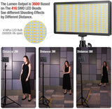 Cameras/Camcorder Video Light Panel LED Adjustable Color ENEGON
