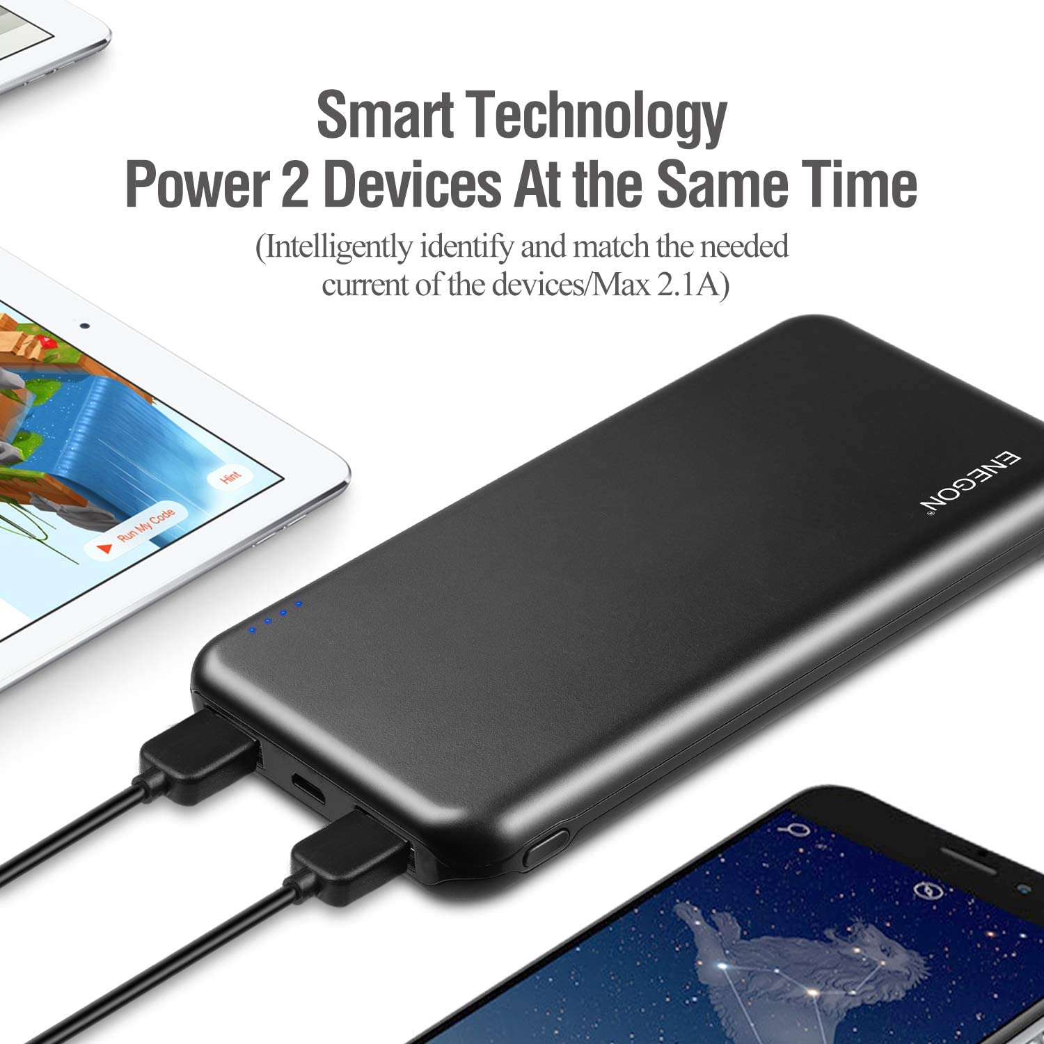ENEGON Portable Battery Charger Power Bank 10000mAh -2-Pack ENEGON
