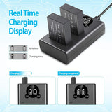 LP-E12 Battery and Smart LCD Charger for Canon -2-(Pack)  battery, canon, charger, EOS M, EOS M10, EOS M100 EOS, EOS M50, EOS M50 Mark II, m100, m200, M200 Rebel SL1, mark, pack, PowerShot SX