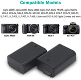 NP-FW50 2-Pack Camera Battery (1300mAh) and Rapid Dual Charger  - ENEGON