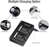 ENEGON NB-13L Replacement Lithium Battery Pack(2 Packs) and Dual USB Charger  - ENEGON