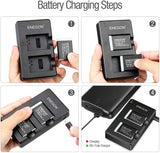 ENEGON NB-13L Replacement Lithium Battery Pack(2 Packs) and Dual USB Charger  - ENEGON