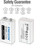 9V Direct USB Rechargeable Batteries  650mAh  - ENEGON
