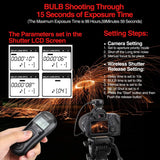 Wireless Remote Shutter Release Control Timer with Cord  New- ENEGON
