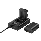 LP-E6 Rechargeable Battery Pack (2pack) and Dual USB LED Charger