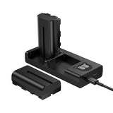 ENEGON NP-F550 Camera Battery (2-Pack,2900mAh) and Rapid Dual Slot Charger