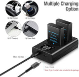 EN-EL14/EL14a Replacement Battery (2 Pack) and Smart LED Dual Charger Kit ENEGON