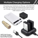 ENEGON LP-E10 Replacement Battery (2-Pack) and Rapid Dual Charger ENEGON