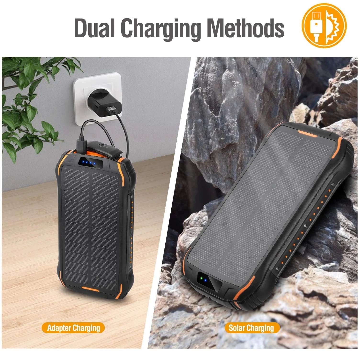 Portable Outdoor Solar Panel Power Bank 26800mAh ENEGON