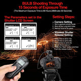 Wireless Remote Shutter Release Control Timer with Cord ENEGON