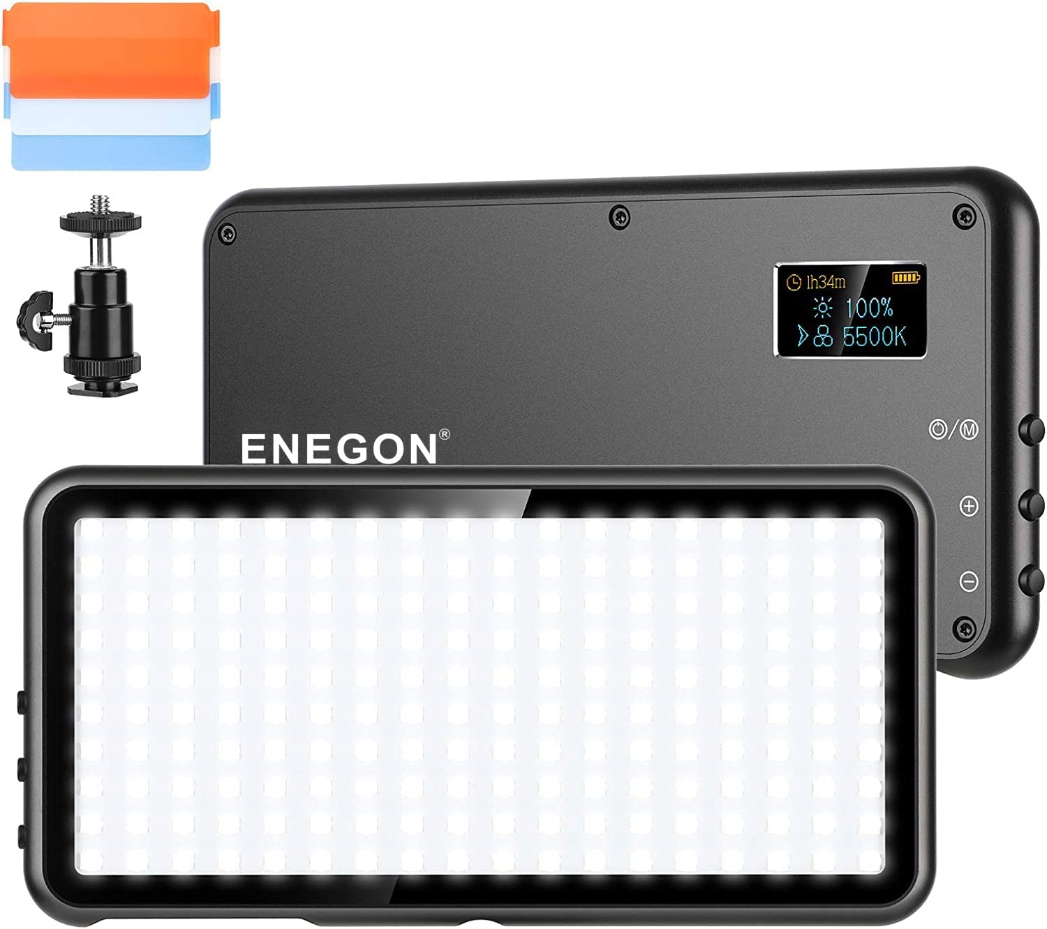Cameras LED Video Light Panel Rechargeable 4000mAh ENEGON