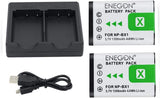 ENEGON NP-BX1 Battery (2-Pack) and Rapid Dual Charger  - ENEGON