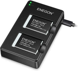 ENEGON NB-13L Replacement Lithium Battery Pack(2 Packs) and Dual USB Charger