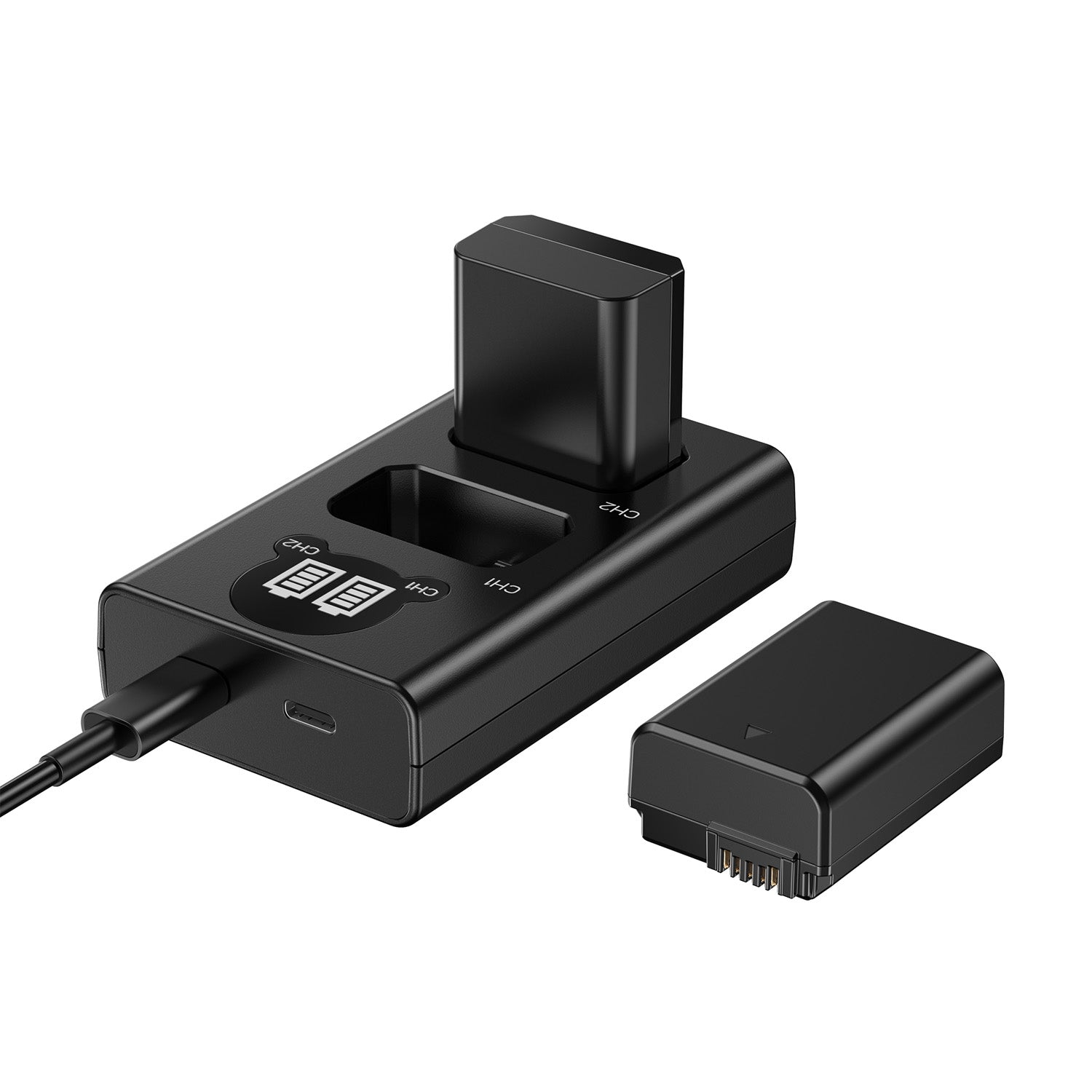 NP-FW50 Camera Battery (2-Pack,1300mAh) and Rapid Dual Charger  manual- ENEGON