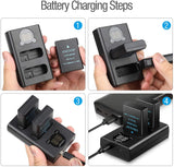 EN-EL14/EL14a Replacement Battery (2 Pack) and Smart LED Dual Charger Kit ENEGON
